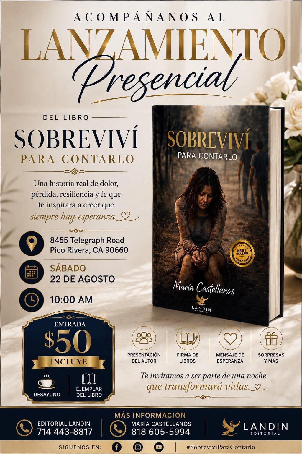 Flyer Sobreviví para contarlo